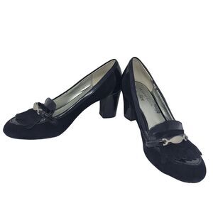 Anne Klein Iflex Shoes Pumps Black Women's 6.5 M AK7FABIEN High Heels Leather